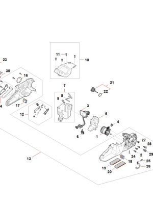 Делови А - Електричен мотор, електронски модул..